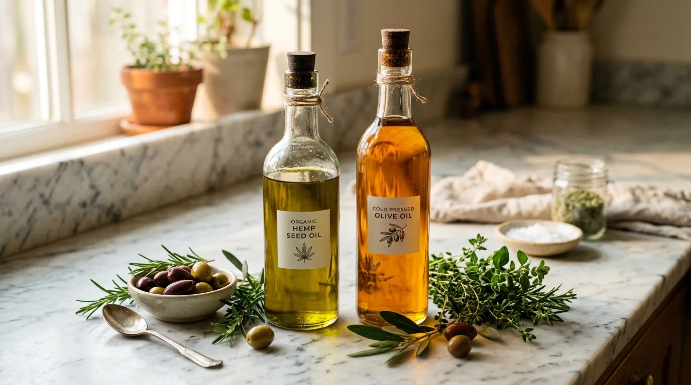 Hennepzaadolie vs olijfolie: volledige voedings- & kookvergelijking 4 Hemp Seed Oil vs Olive Oil: Full Nutrition & Cooking Comparison