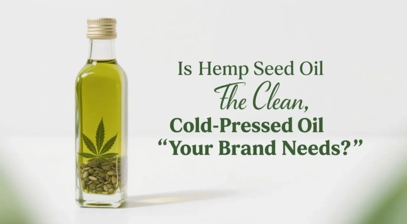 Is biologische hanfzaadolie de schone, koudgeperste oplossing die uw merk eist? 5 Is Hemp Seed Oil the Clean, Cold-Pressed Oil Your Brand Needs?