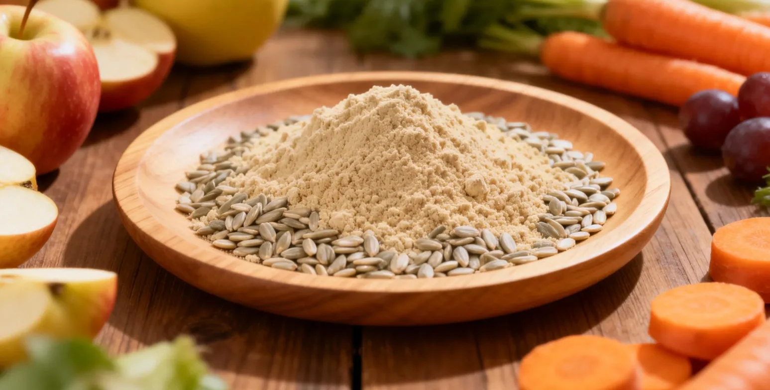 Biologisch zonnebloempitten-eiwitpoeder voor prenatale en maternale voeding 4 organic sunflower seed protein powder