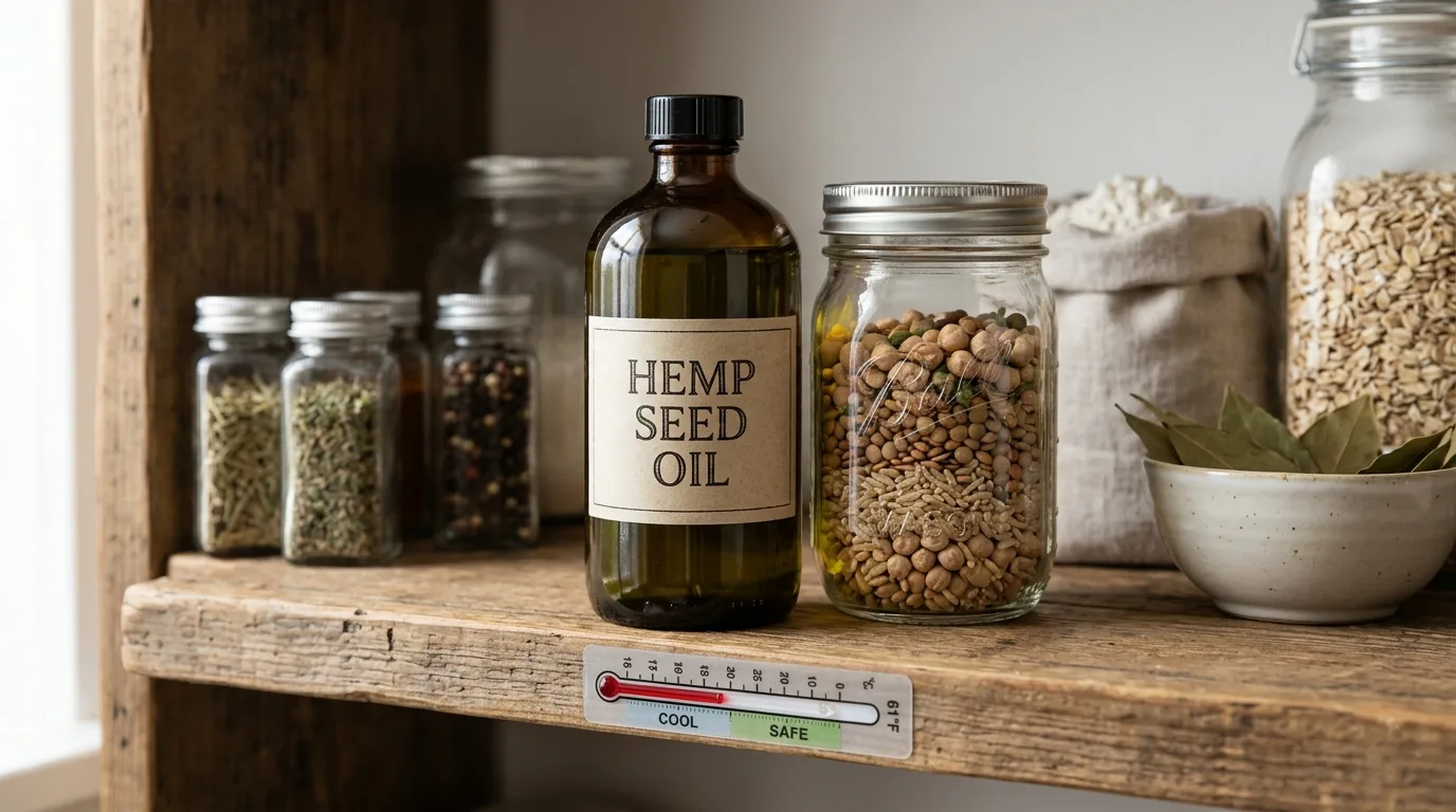 Hoe hennepzaadolie bewaren: houdbaarheid, temperatuur & beste werkwijzen 11 How to Store Hemp Seed Oil Shelf Life, Temperature & Best Practices