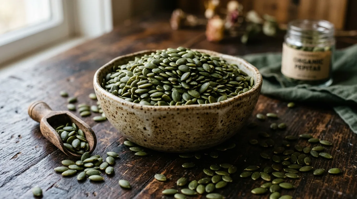 Biologische gepelde pompoenpitten: de voedzame krachtpatser die jouw dieet verdient 6 Organic Pumpkin Seed Kernels Nutrition, Benefits & Daily Uses