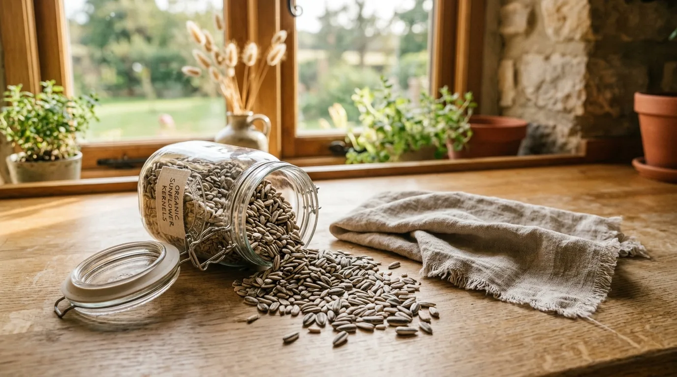 Biologische zonnebloempitten: de complete gids voor de vitamine E-krachtbron van de natuur 4 Organic Sunflower Seed Kernels The Complete Guide to Nature's Vitamin E Powerhouse