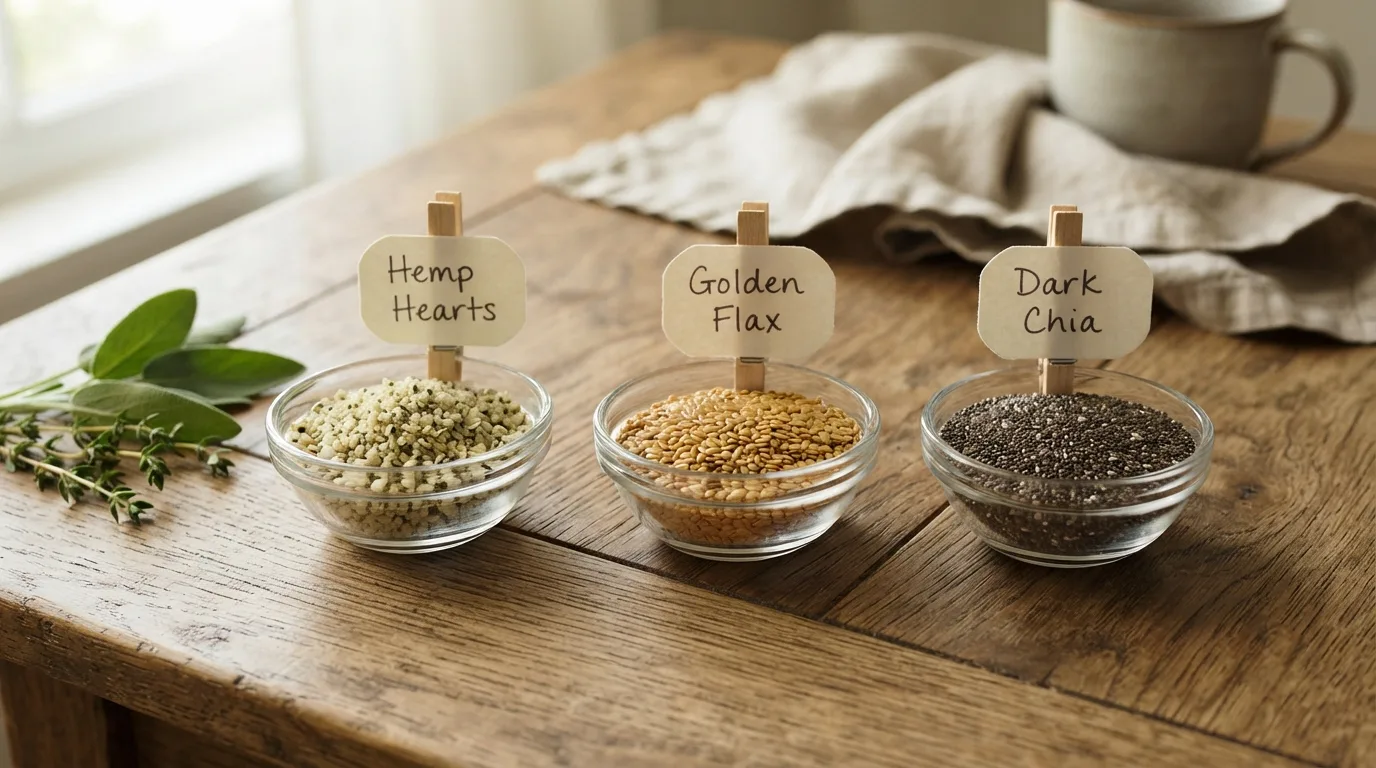 Hennepzaadkernen vs Lijnzaad vs Chiazaden: De ultieme zadenstrijd 3 Hemp Hearts vs Flax Seeds vs Chia Seeds The Ultimate Seed Showdown