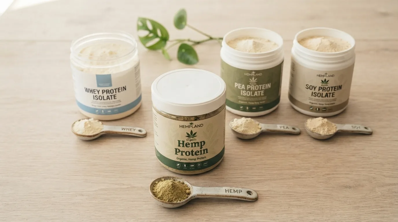 Hennepeiwit vs Wei-eiwit vs Erwteneiwit vs Soja: een complete vergelijking van plantaardige eiwitten 8 Hemp Protein vs Whey vs Pea vs Soy A Complete Plant Protein Comparison
