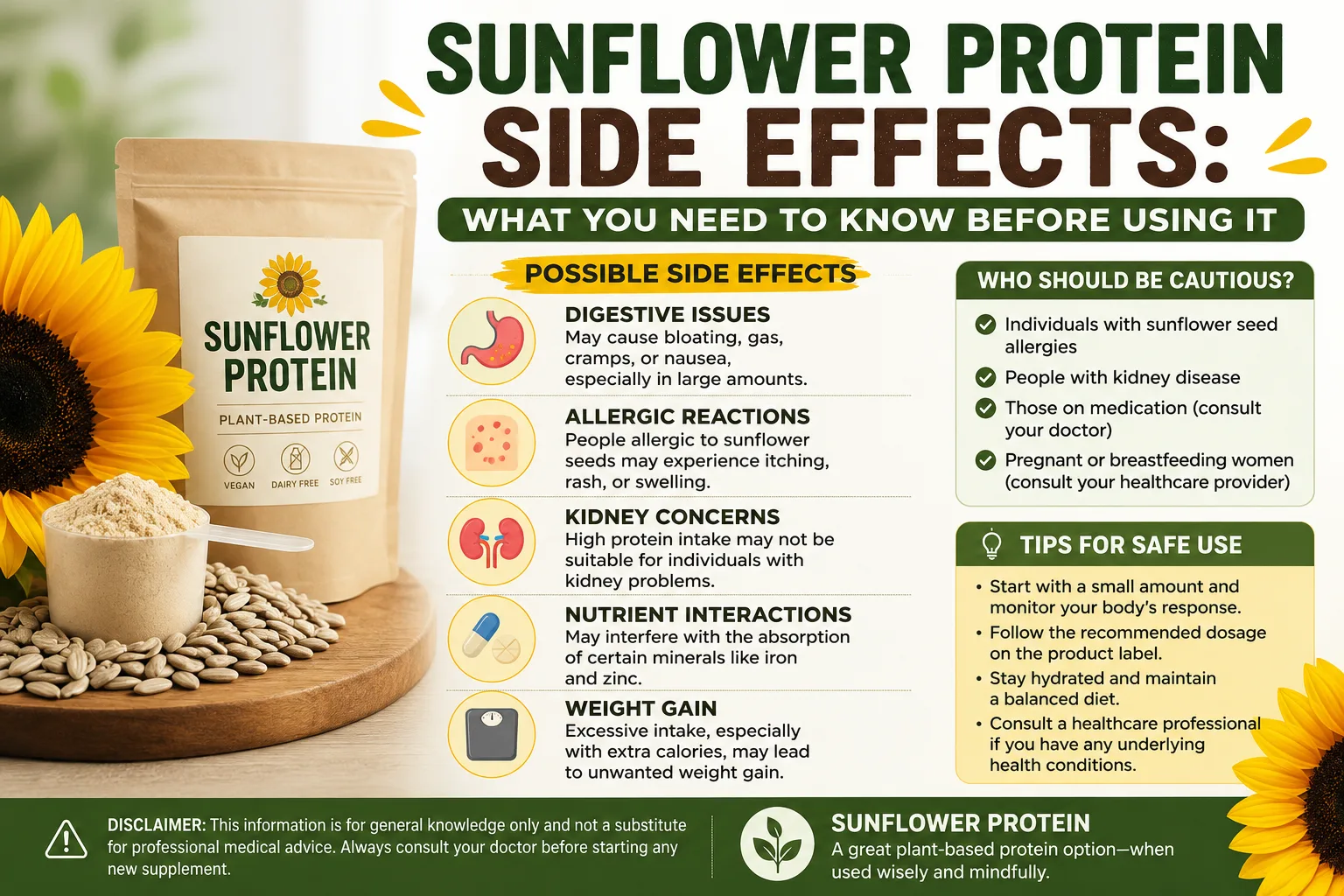 Bijwerkingen van zonnebloemeiwit: wat u moet weten voordat u het gebruikt 12 Sunflower Protein Side Effects What You Need to Know Before Using It